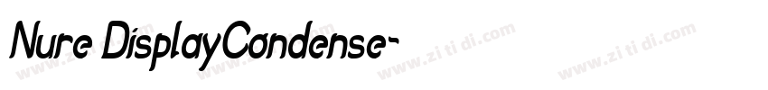 Nure DisplayCondense字体转换